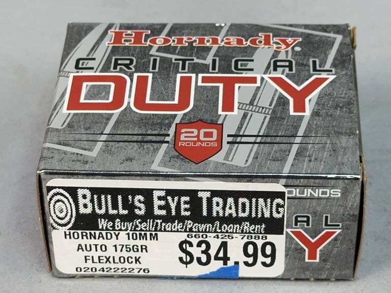 Hornady Critical Duty 10mm Auto 175 gr FlexLock Ammunition - 20 Rounds image