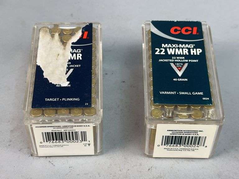 Two Boxes of CCI Maxi-Mag .22 WMR Ammunition image