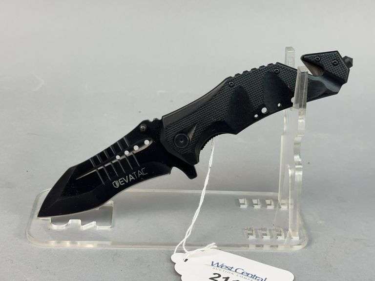 EVATAC Folding Knife ET-RKBBLK Stainless Steel image