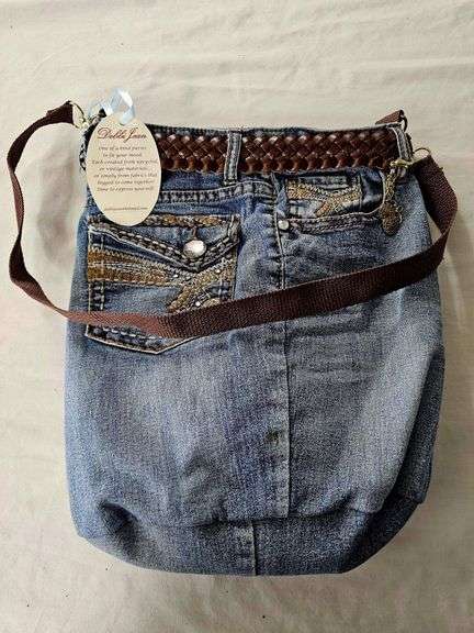 Light Blue Denim Jean Purse