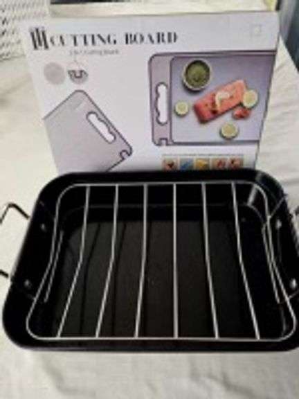 Let's Cook! Roasting Pan and Cutting Board