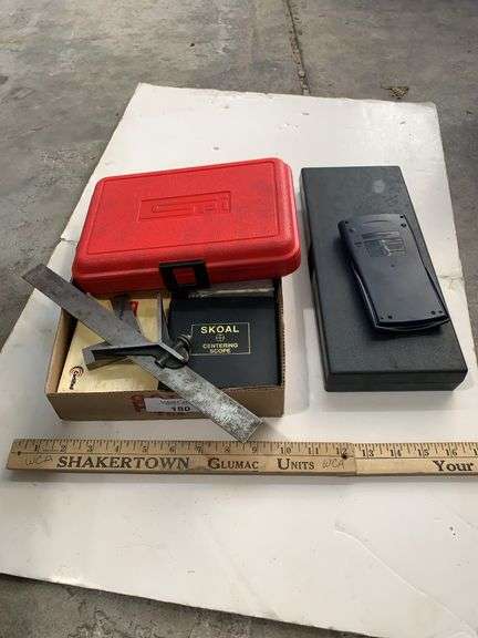 Machinist Tool Lot: SPI Spindle Square, Fowler Mini-Mag, Centering Scope, and More image
