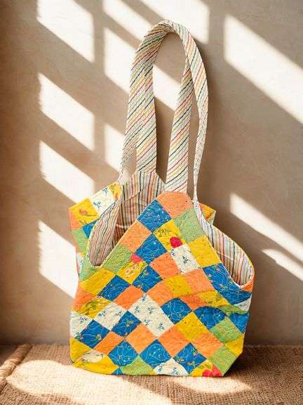 Handcrafted Quilted Tote by Don Sutcliffe