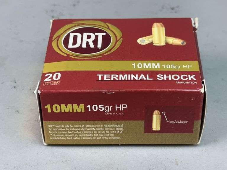 DRT 10MM Terminal Shock Ammunition - 105gr HP & 145gr image