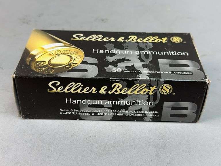 Sellier & Bellot 10mm Auto 180gr FMJ Handgun Ammunition (Full Box) image