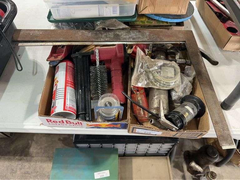 Tools, Including Nail Gun, Grease Guns, and More image