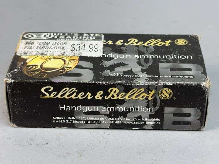 Sellier & Bellot 10mm Auto 180gr FMJ Handgun Ammunition (Full Box) image