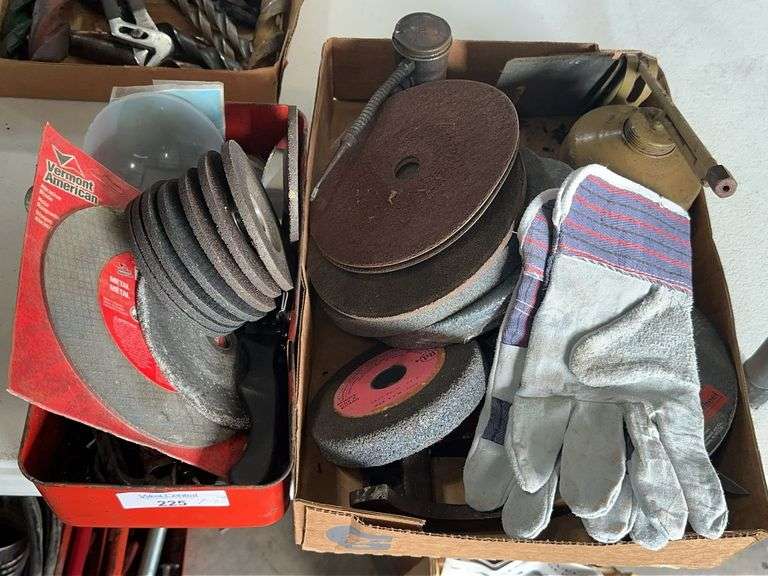 Grinding Wheels, Oil Can, Grease Gun, and More image