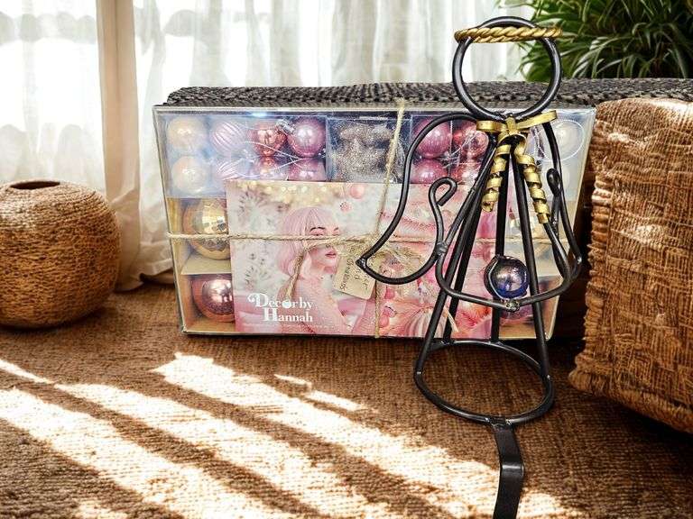 Angel Stocking Holder and Christmas Ornaments