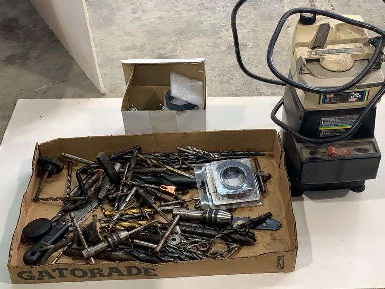 WEN Wet Stone Drill Sharpener with Drill Bits and Accessories image
