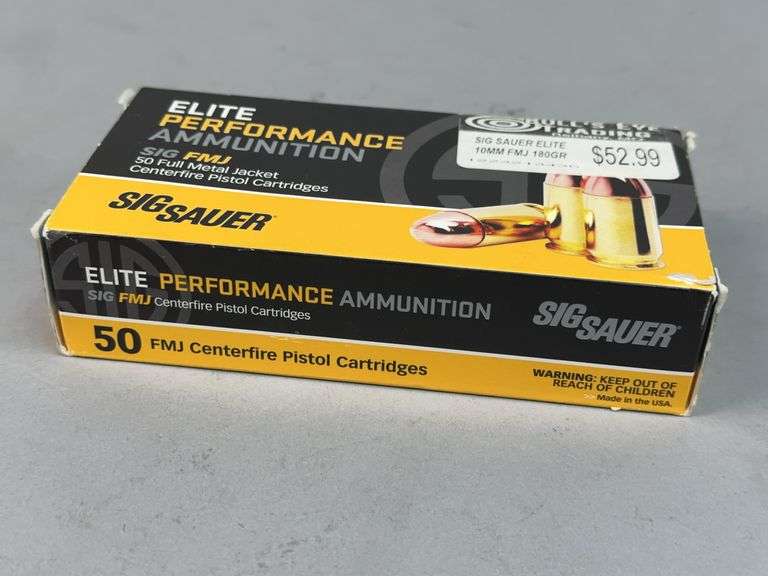 Sig Sauer Elite 10mm FMJ 180gr Ammunition image