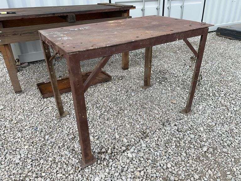 Industrial Metal Work Table image