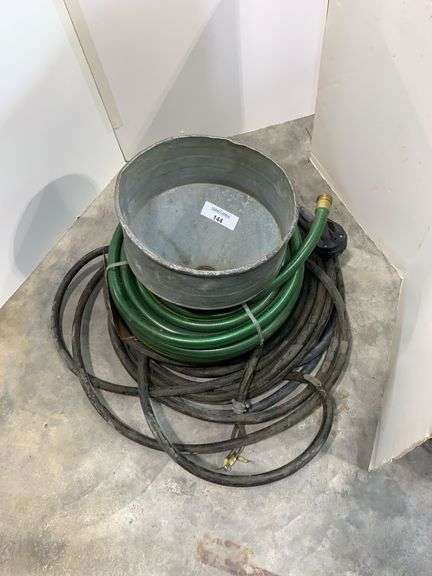 Green Thumb Garden Hose, Metal Funnel, and Heavy Duty Extension Cord image