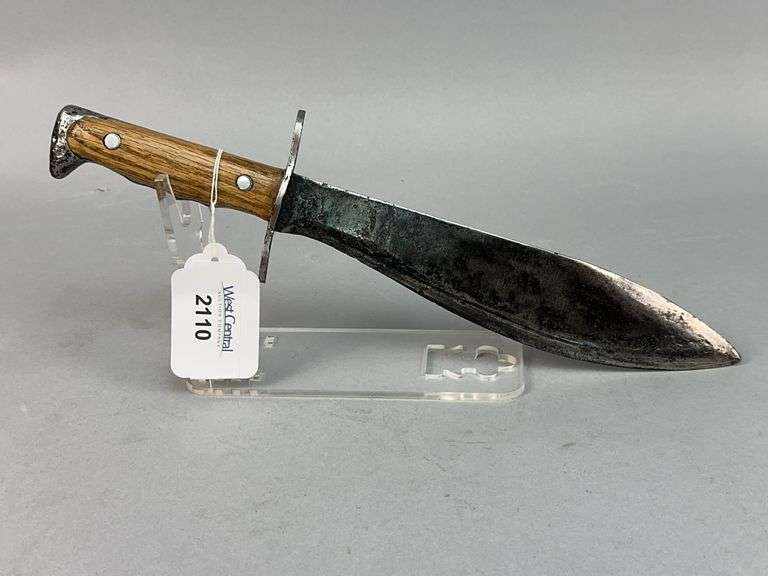 Trench Fighting Knife with Wood Handle image