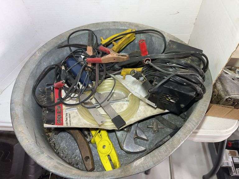 Hand Tools and Motorcycle Battery Charger image