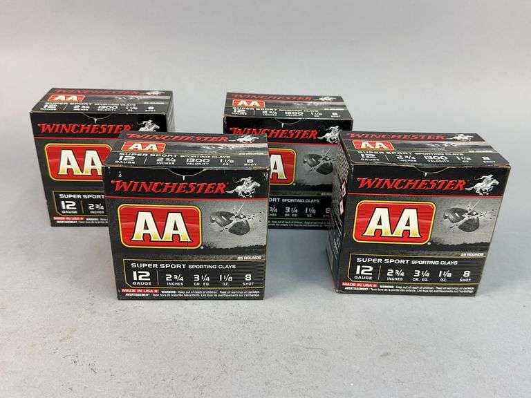 Winchester AA Super Sport Sporting Clays, 12 Gauge Shotgun Shells - 4 Boxes image