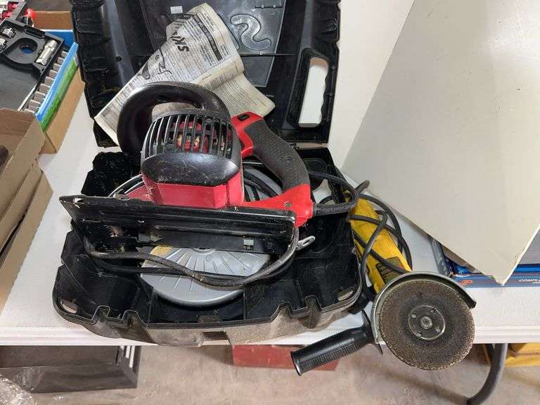 SkilSaw Circular Saw and DeWalt Angle Grinder image
