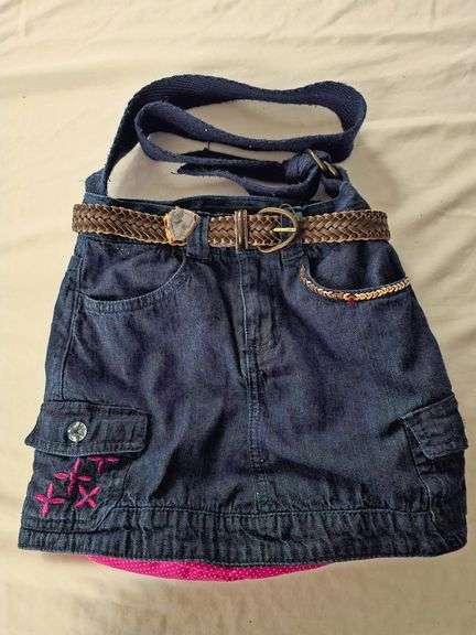 Dark Blue Denim 'Jean" Purse