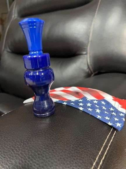 Handmade Lathe-Turned Duck Call Blue – Precision Meets Artistry