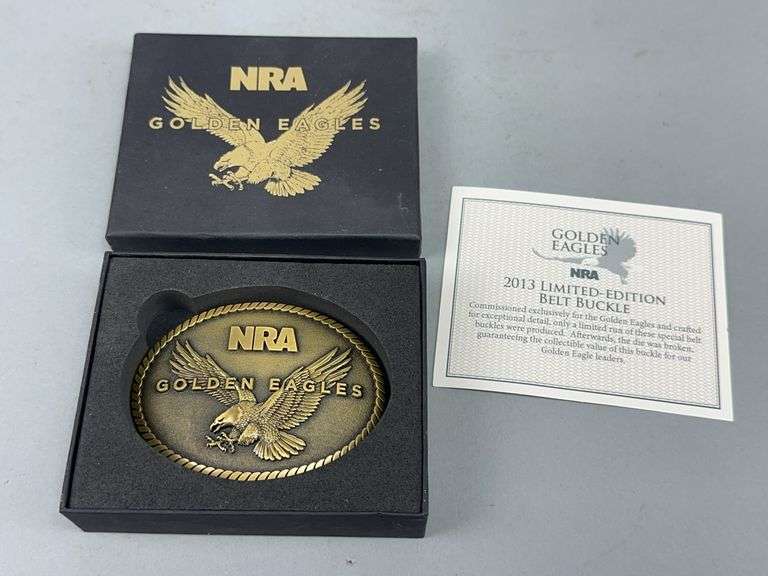 NRA Golden Eagles 2013 Limited Edition Belt Buckle image