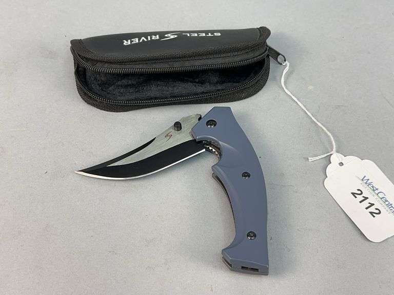 Steel River Folding Pocket Knife with Case image