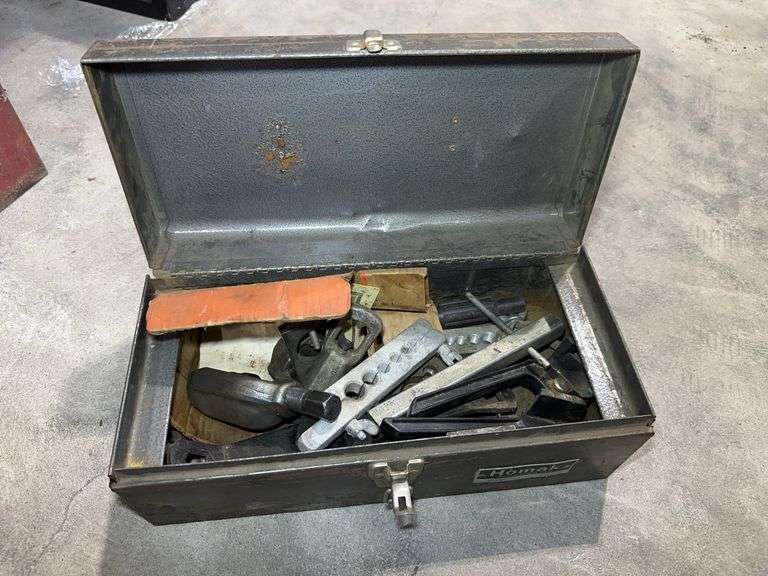 Homak Metal Toolbox with Assorted Tools image
