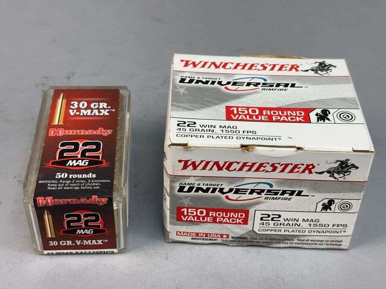 .22 WMR Ammunition - Hornady and Winchester image