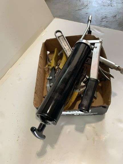 Tool Collection: Pliers, Wrenches, Grease Gun and More image
