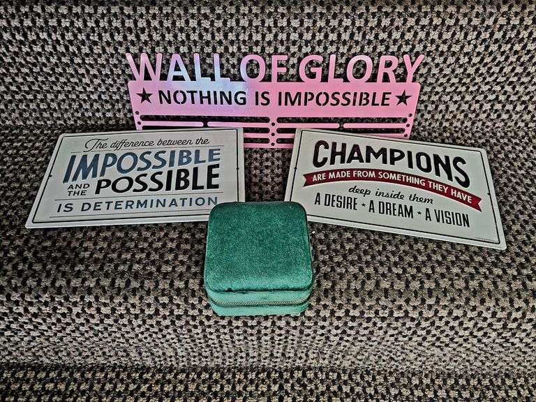 "Wall of Glory" Plaque with Jewelry Box