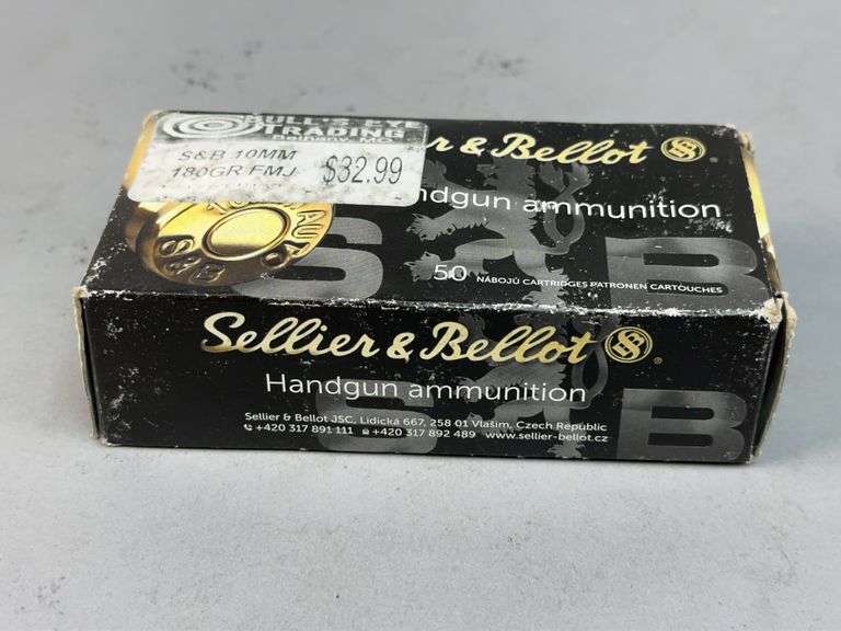 Sellier & Bellot 10mm Auto 180gr FMJ Handgun Ammunition (Full Box) image