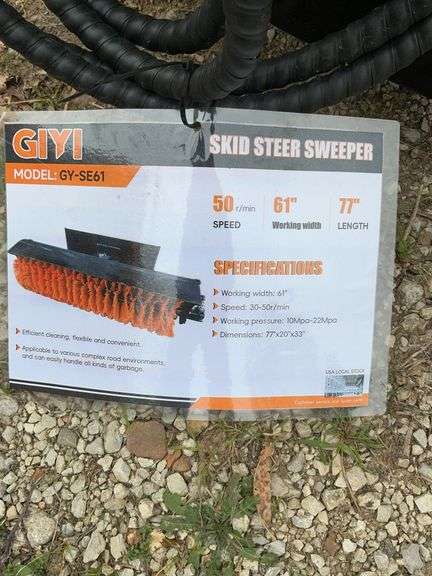 Skid steer sweeper image