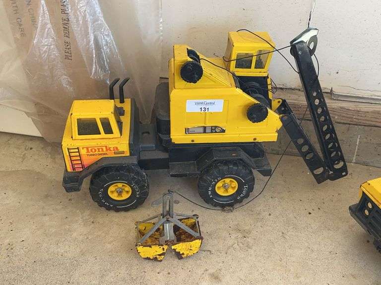Tonka Turbo-Diesel Crane Truck Toy Vehicle image