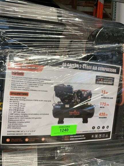 LDH-GAC40Y 40 gallon two stage air compressor image