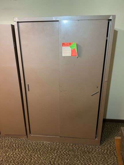 Metal Storage Cabinet with Sliding Doors image
