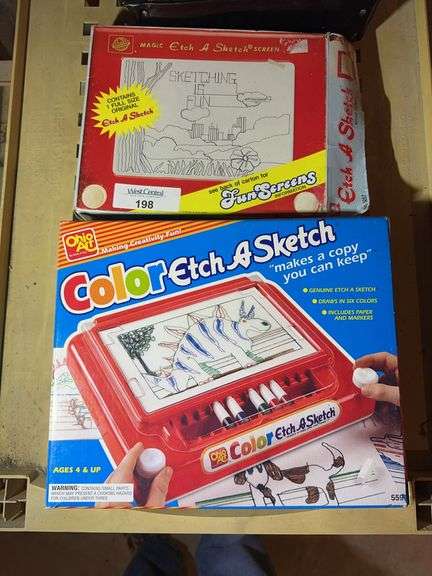 Color Etch A Sketch and Magic Etch A Sketch Screen image