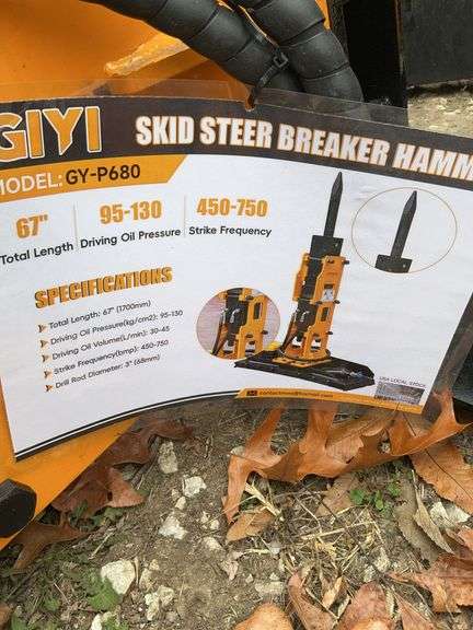 Skid steer breaker hammer image