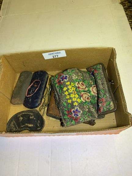 Box Lot of Accessories Including Purses and Eyeglasses image
