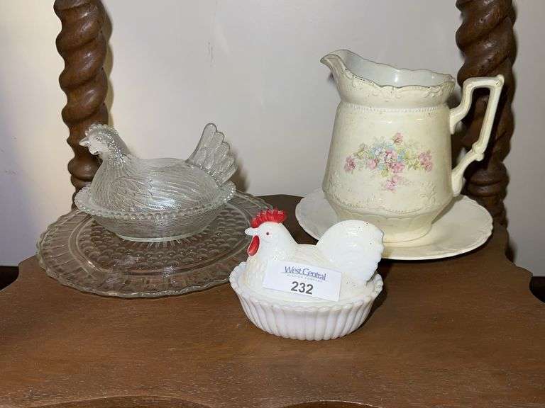 Hen on Nest & Pitcher image