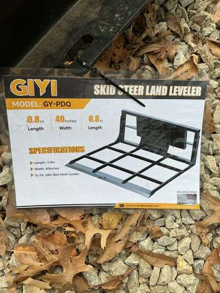 Mini Skid steer land leveler image