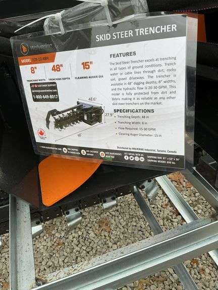 TCR-12-48H Skid steer trencher image