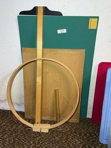 Drafting and Cutting Supplies including Olfa Rotary Mat and Dieztgen Excello Drafting Board image