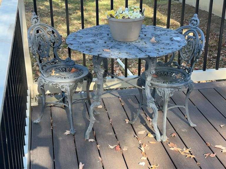 Ornate Outdoor Table and Chairs image