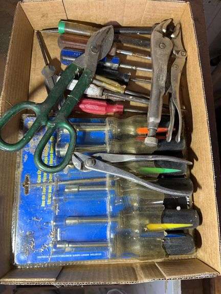 Box of Assorted Hand Tools image