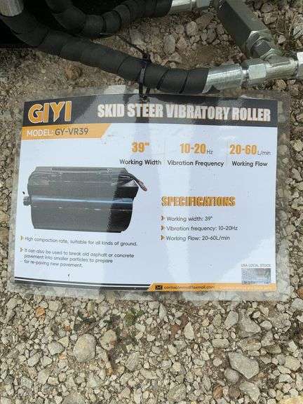 Skid steer vibratory roller image