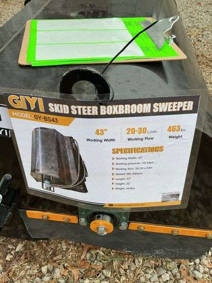 Skid steer boxbroom sweeper image