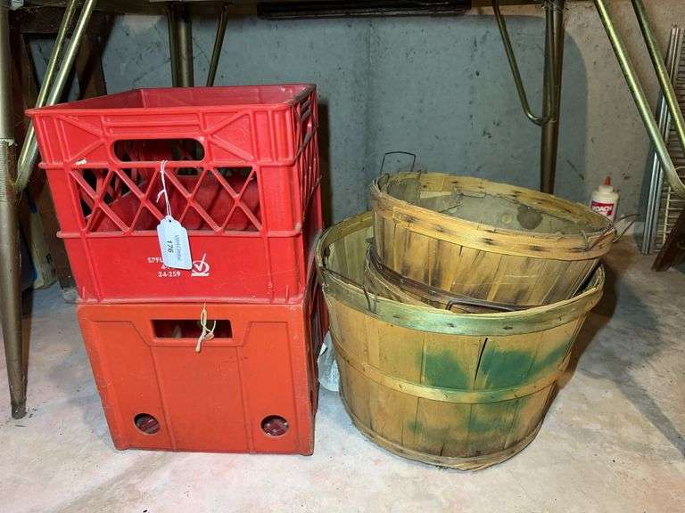 Assorted Crate and Basket Lot image