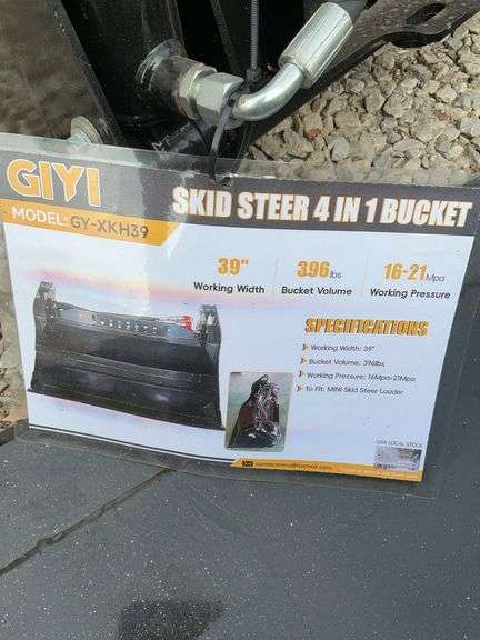 Mini skid steer ￼4 in 1 Bucket image
