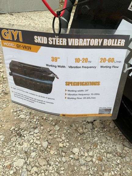 Skid steer vibratory roller image