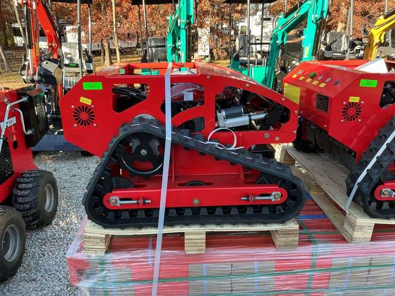 Gas powered remote control lawnmower image