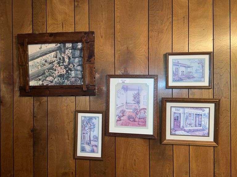 Collection of Five Framed Prints by Various Artists image